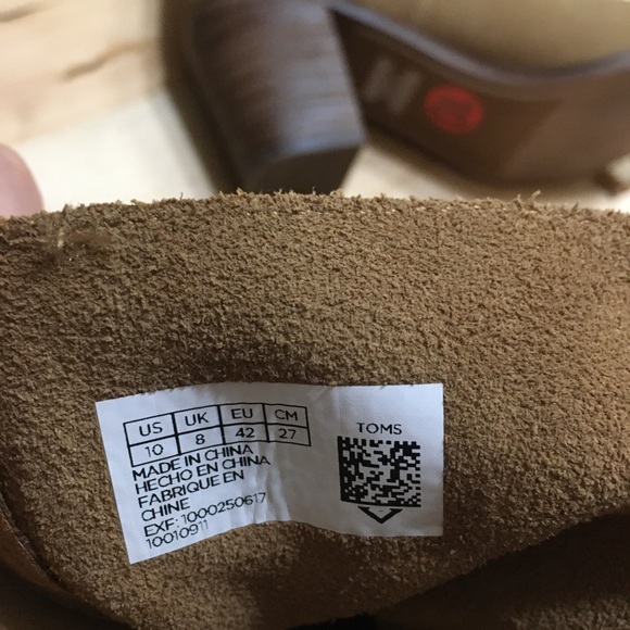 Toms Brown Suede Heeled Boots - Picture 3 of 3